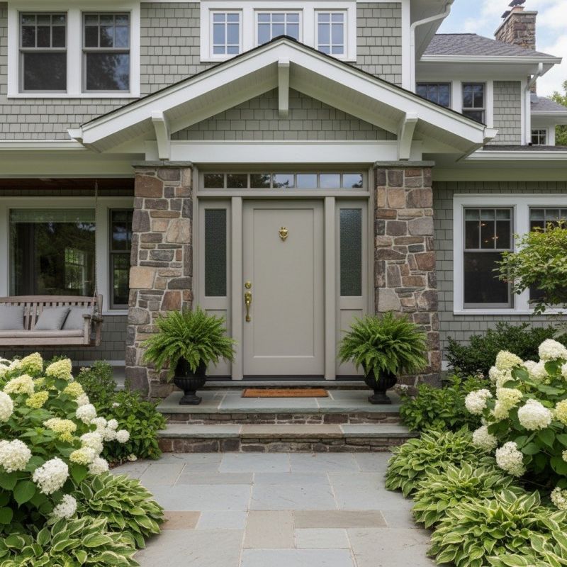Exterior Door Staining