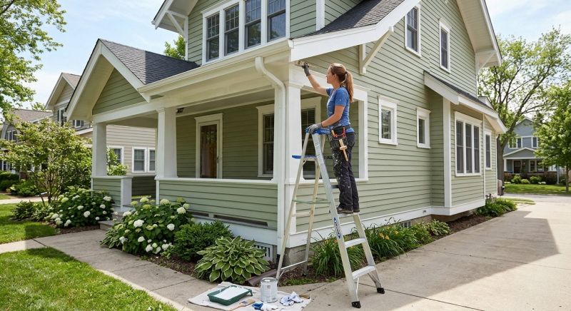 Exterior Trim Painting project example