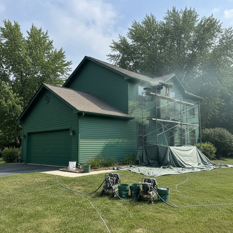 Residential Siding Painting