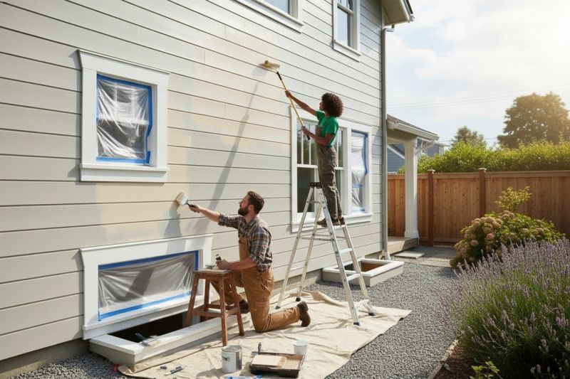 Residential Siding Painting